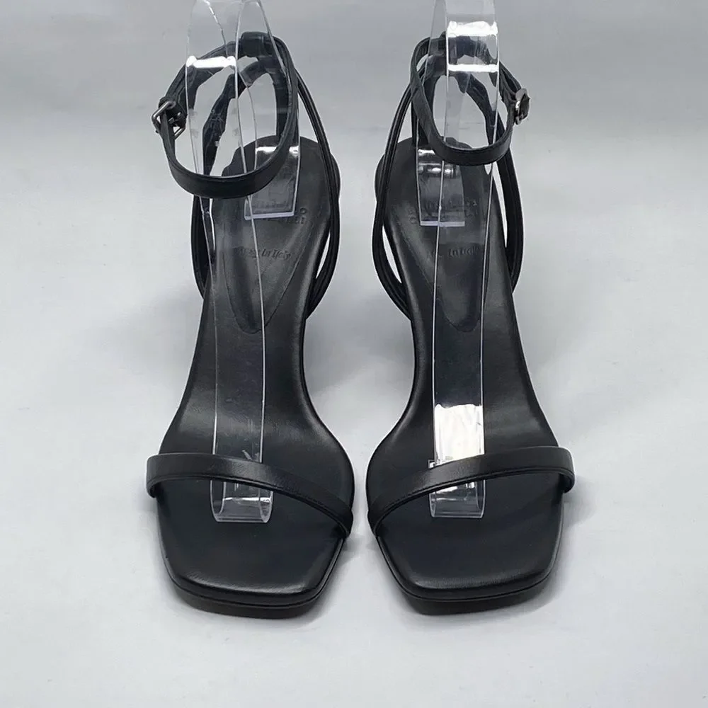 Brunello Cucinelli Monili Embellished Strappy Wedge Leather Sandals size 36